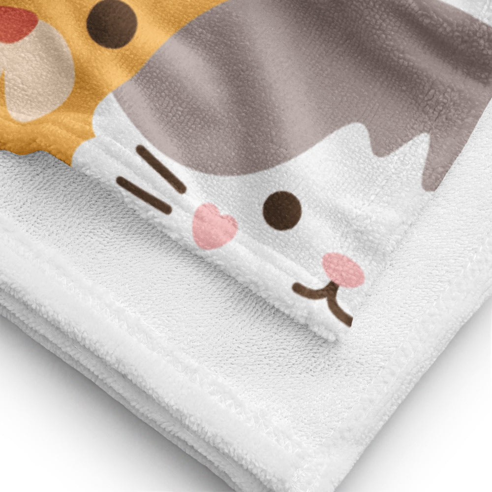 Cute Cat Beach Towel Gifts For Cat Lovers