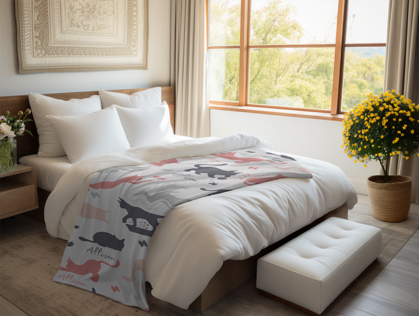 Custom Cat Blanket Gifts For Cat Lovers