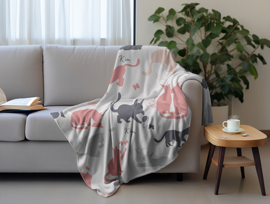 Custom Cat Blanket Gifts For Cat Lovers