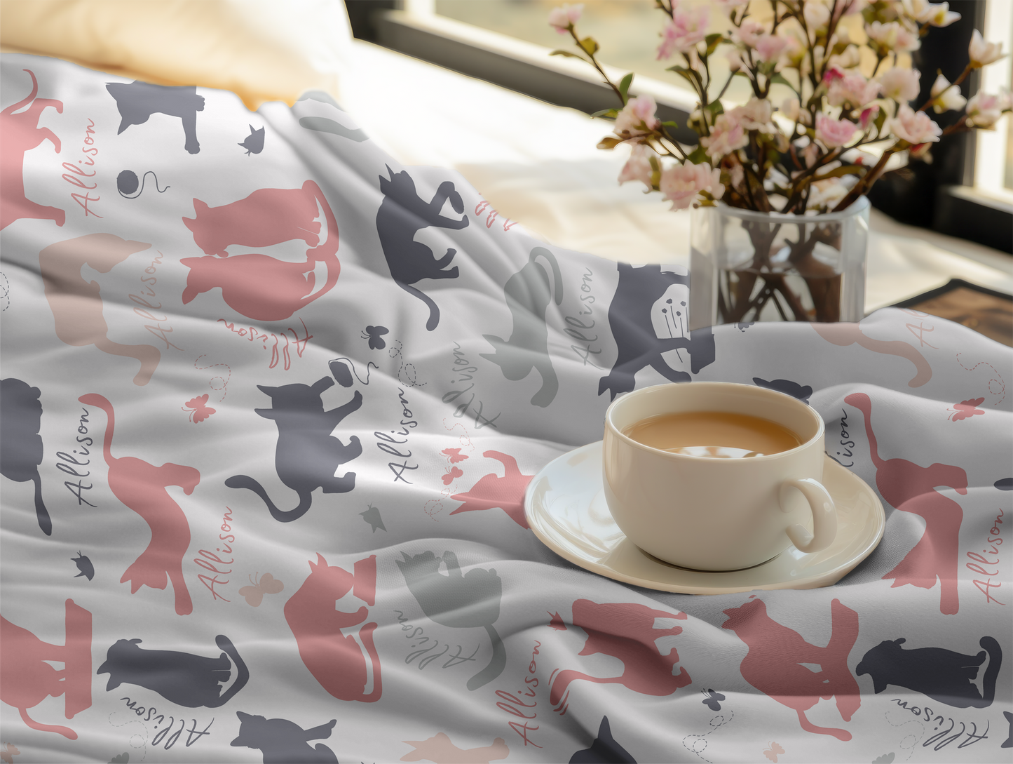 Custom Cat Blanket Gifts For Cat Lovers