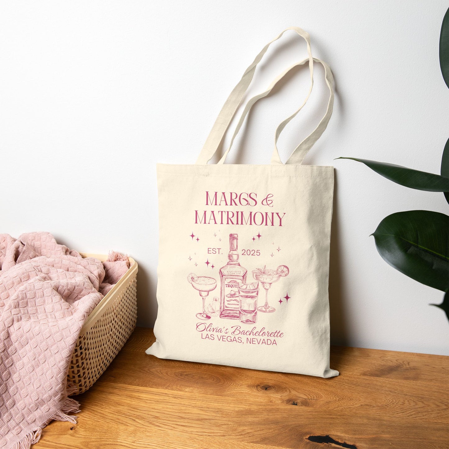 Margs And Matrimony Bridesmaid Tote Bag