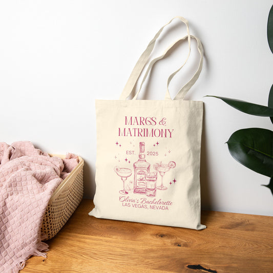 Margs And Matrimony Bridesmaid Tote Bag