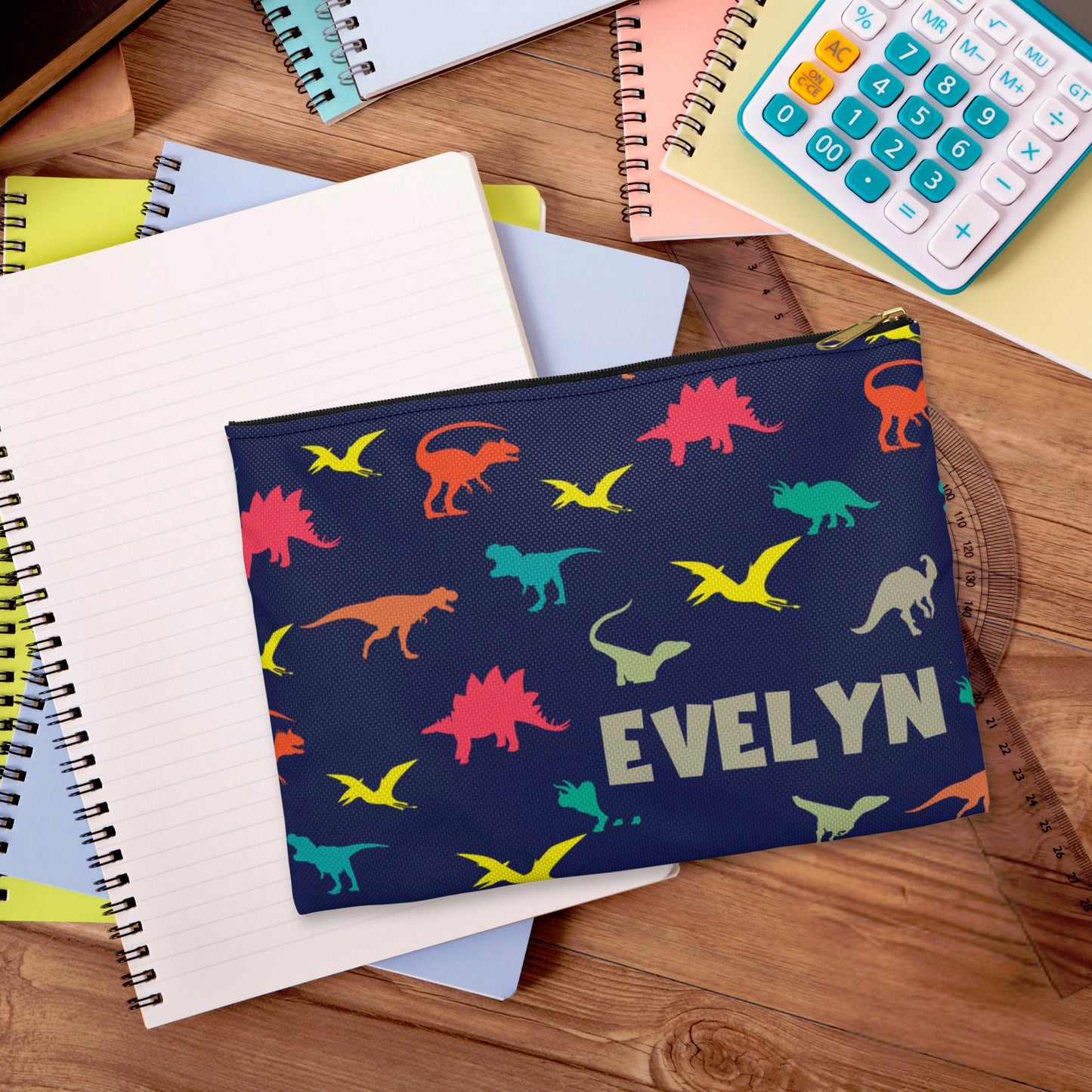 Personalized Dinosaur Pencil Case
