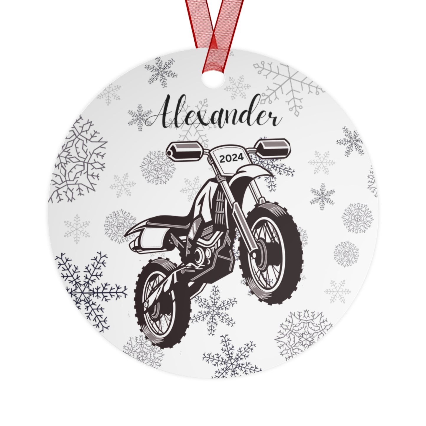 Personalized Dirtbike Christmas Ornament Dirt Bike Rider Gift