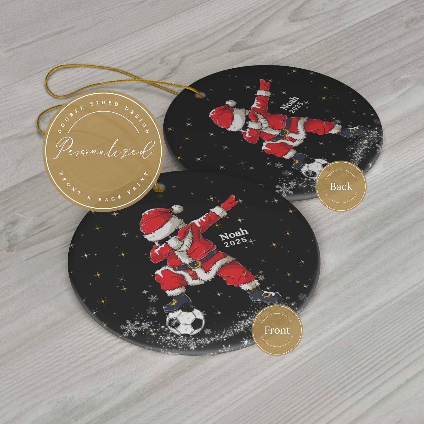 Personalized Soccer Ornament