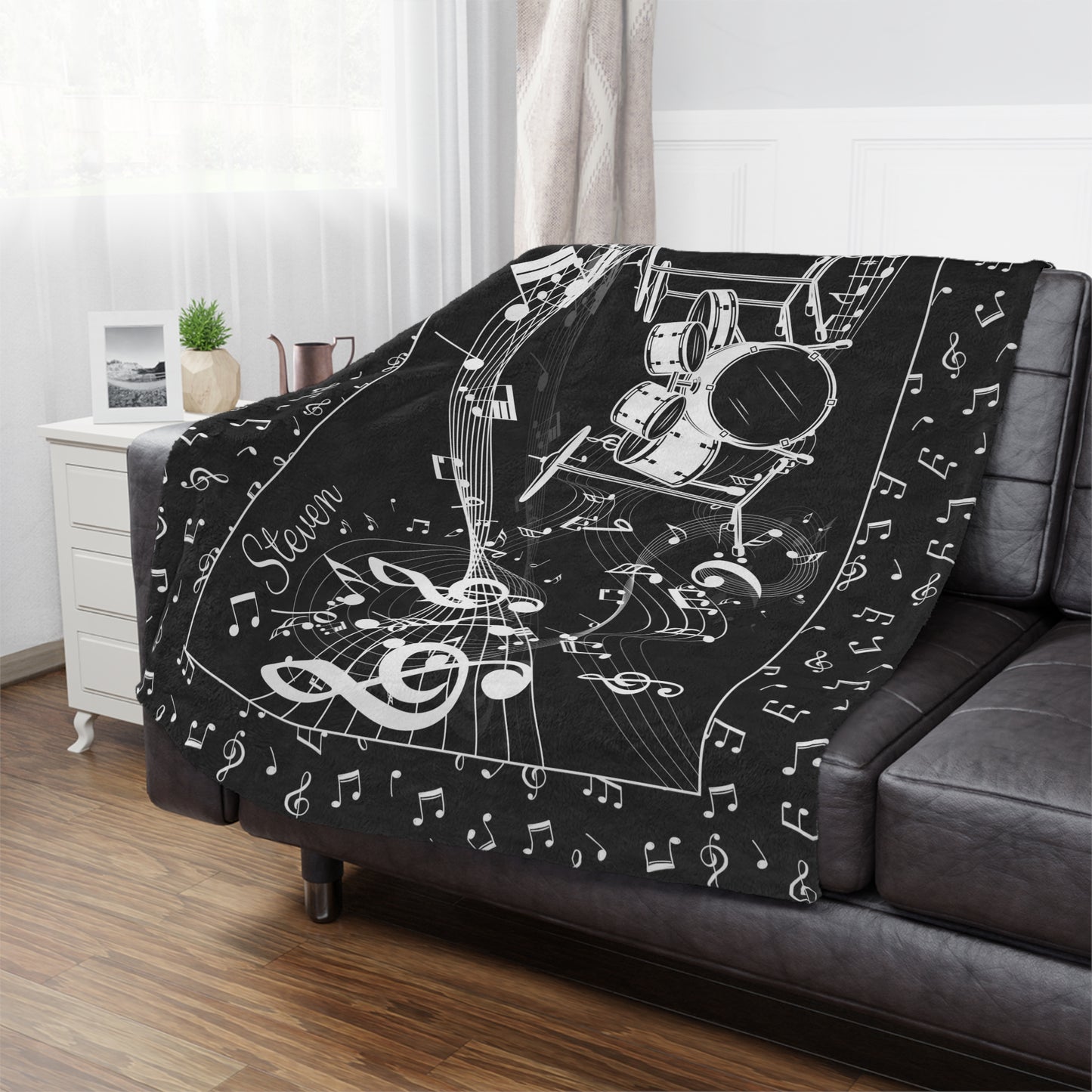Personalized Drummer Gift Custom Blanket