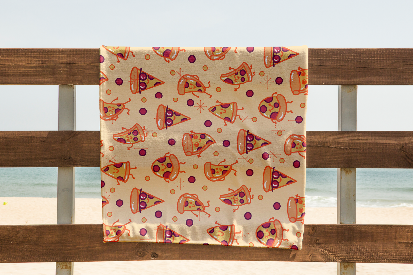 Pizza Beach Towel Fun Foodie Gift