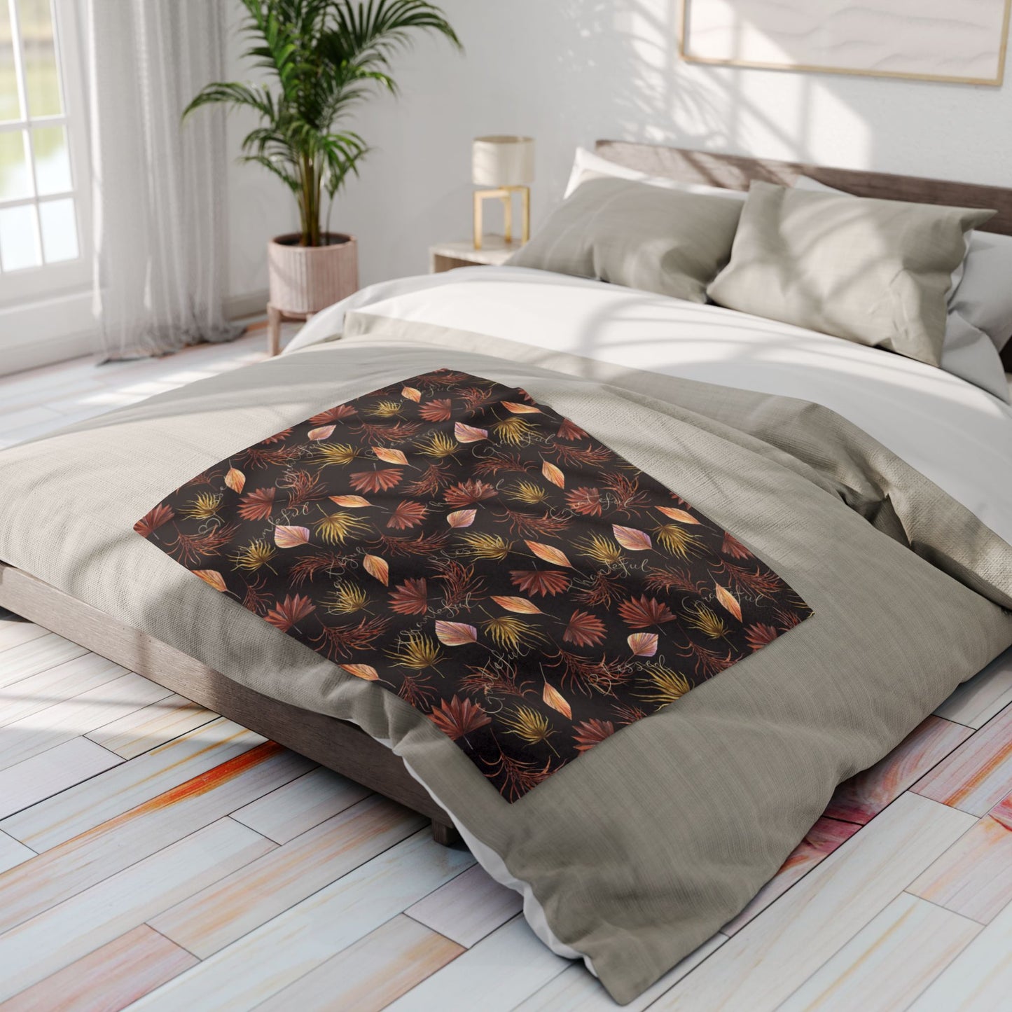Autumn Throw Blanket Leaf Blanket Fall Decor