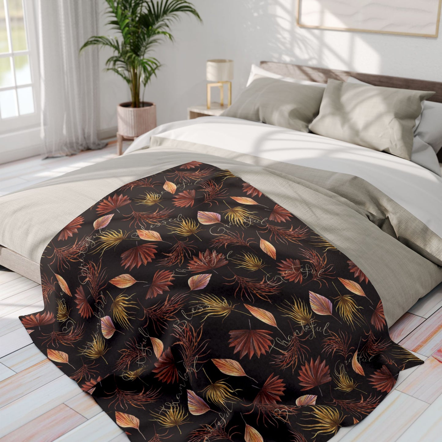 Autumn Throw Blanket Leaf Blanket Fall Decor