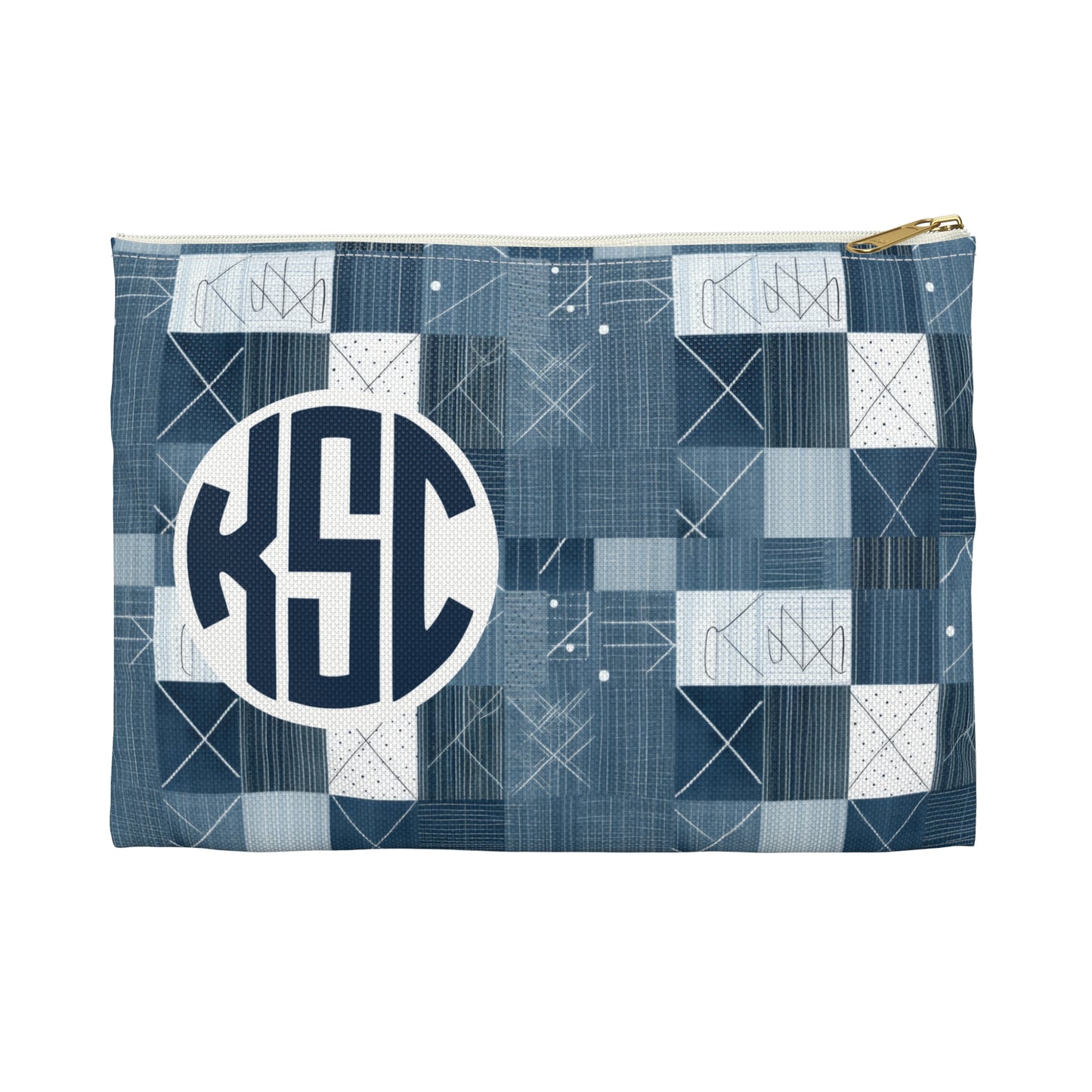 Personalized Pencil Case Trendy Monogram Gift