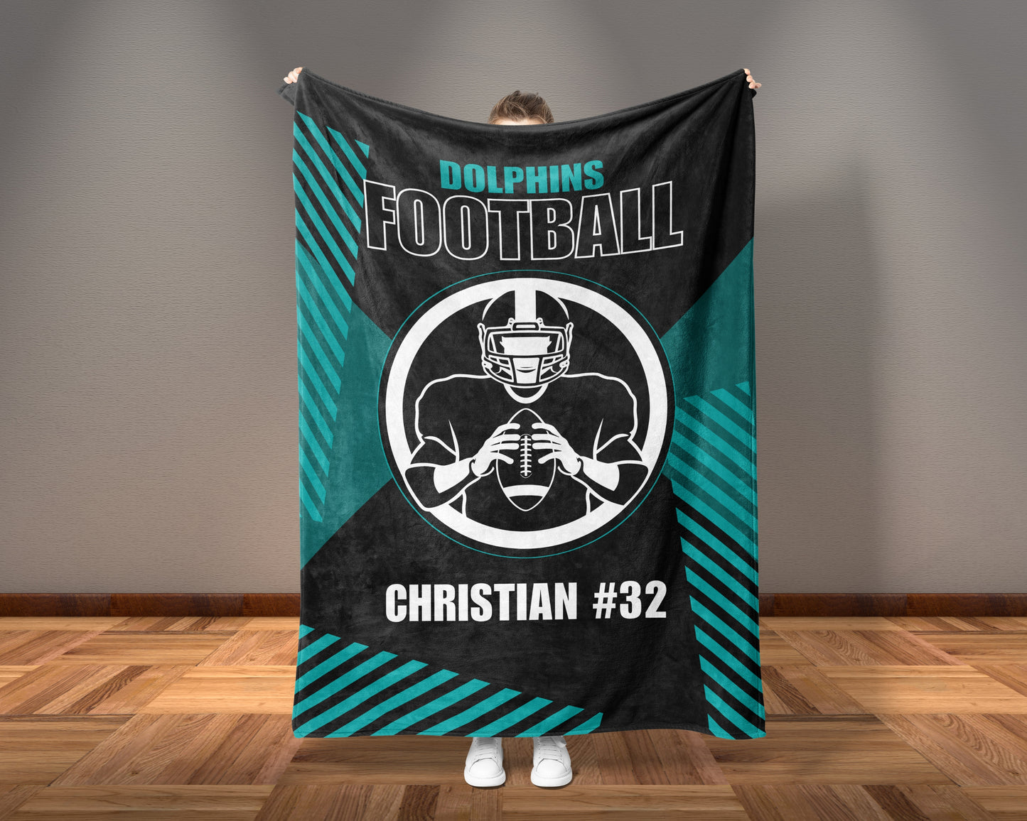 Custom Football Blanket