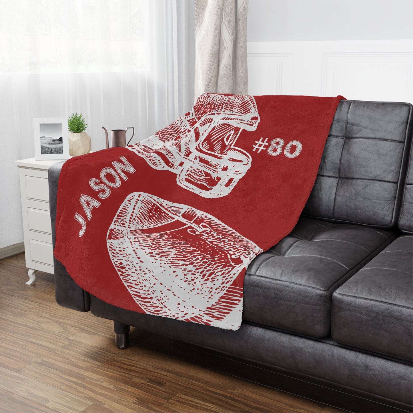 Custom Football Blanket Football Senior Gift