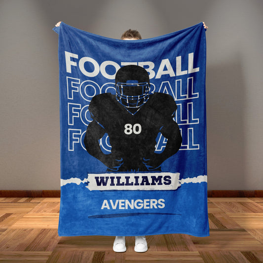 Custom Football Blanket