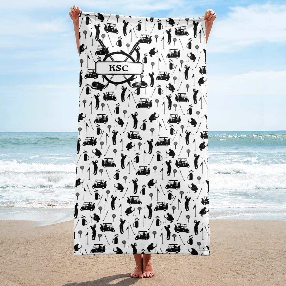 Personalized Golf Beach Towel