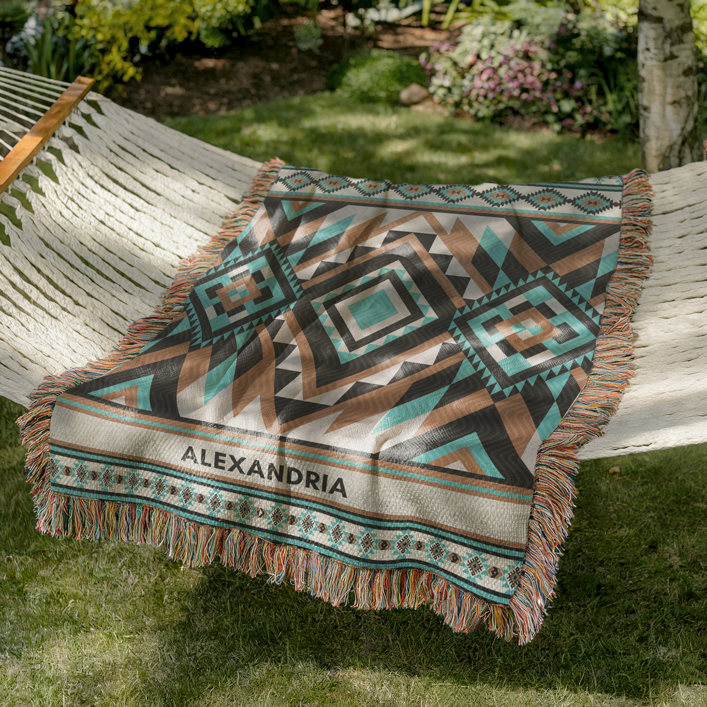 Custom Southwestern Woven Blanket