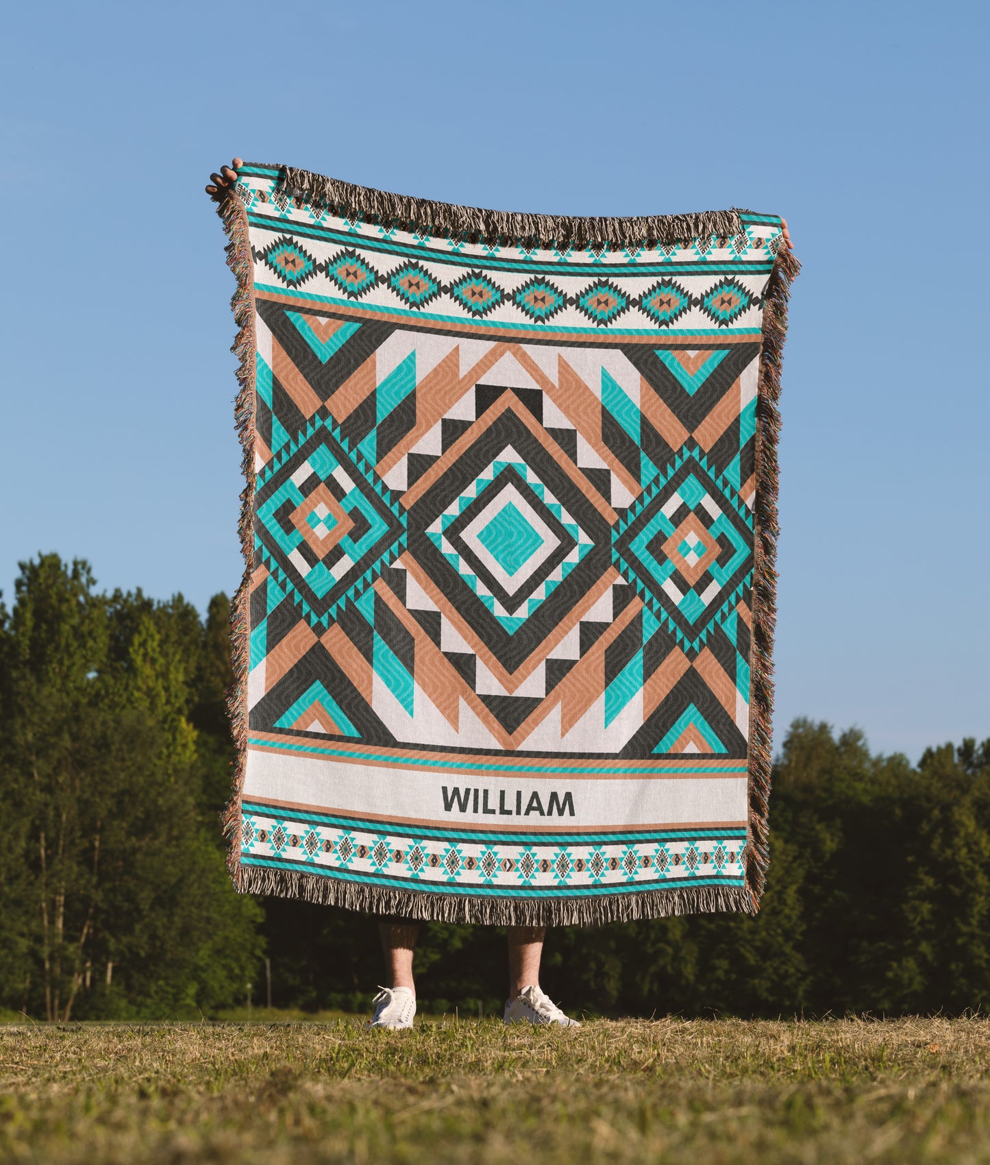 Custom Southwestern Woven Blanket