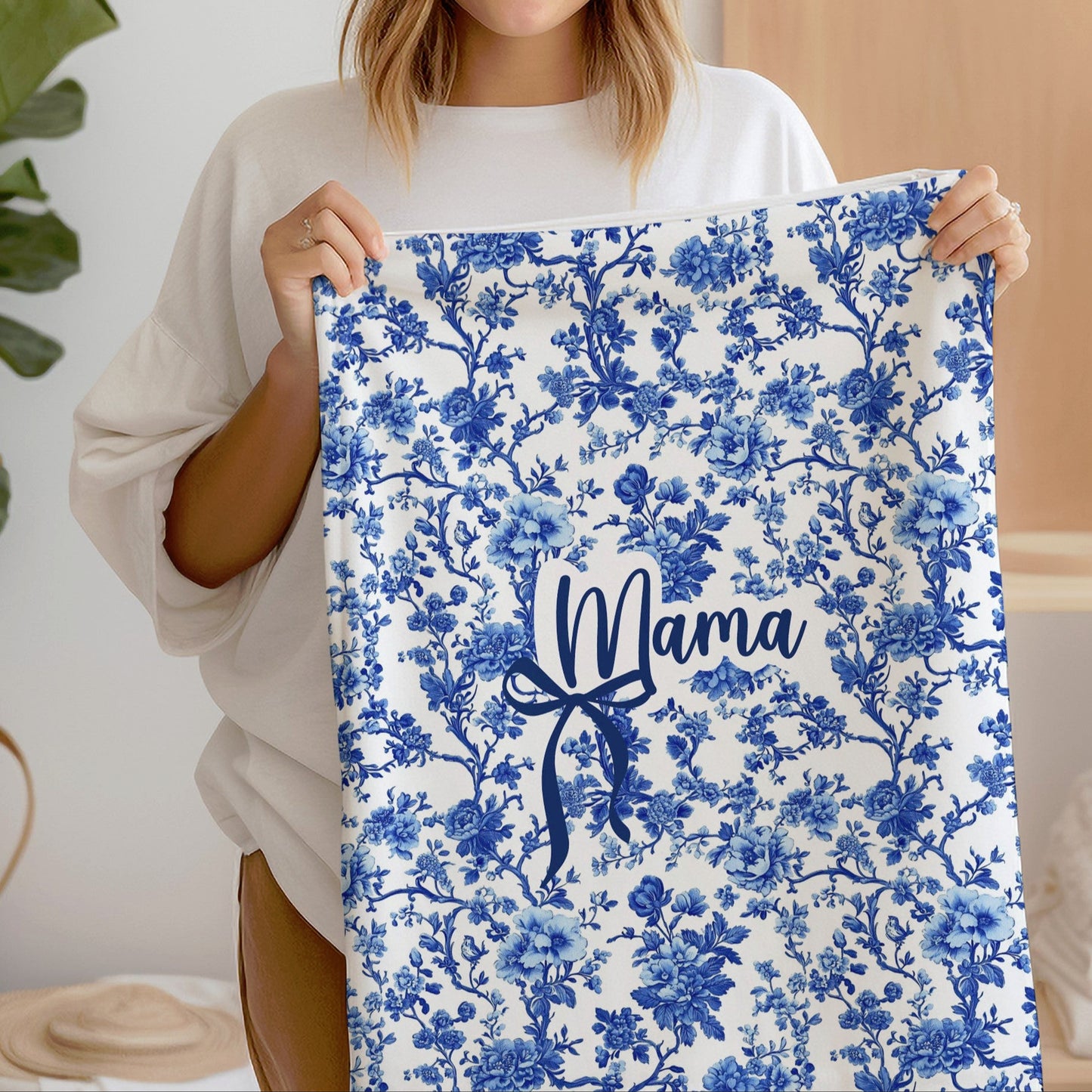Personalized Coquette Chinoiserie Blanket