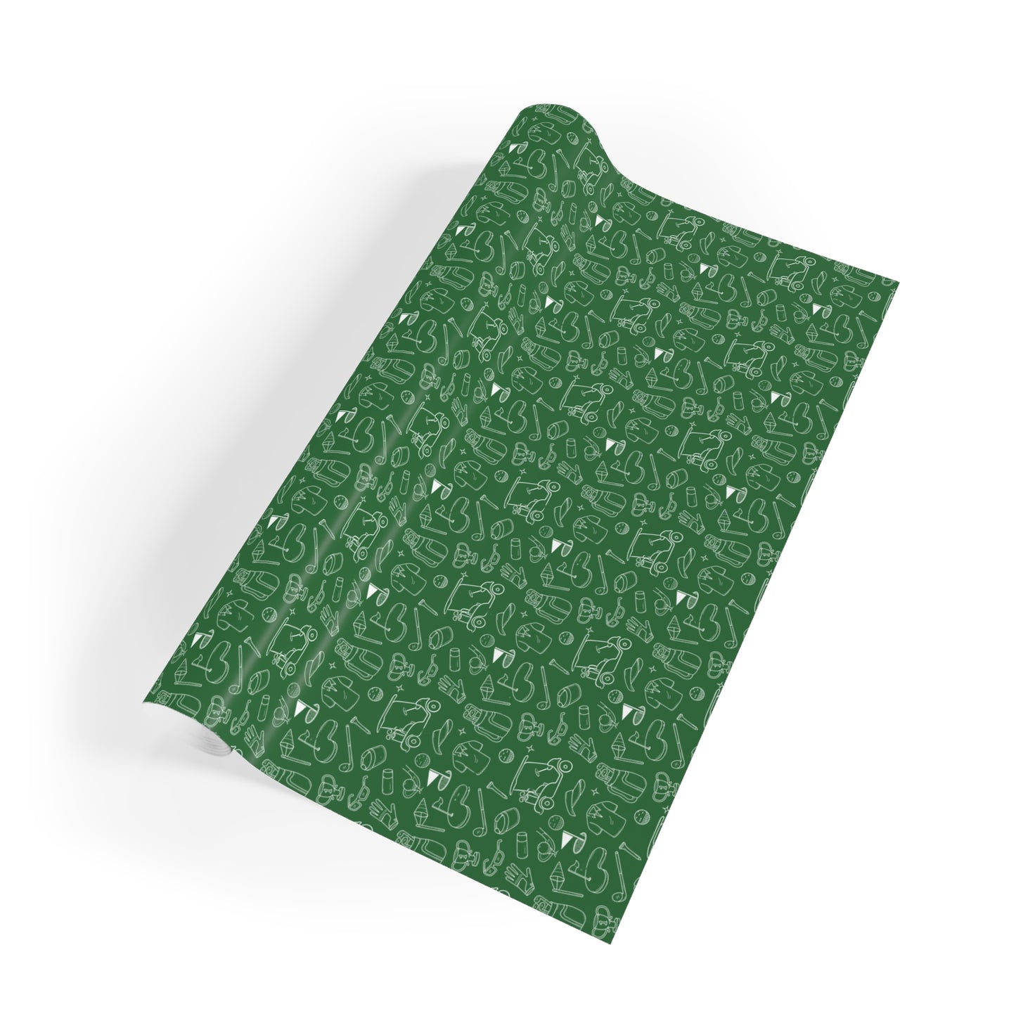 Hand Drawn Golf Gift Wrap Paper