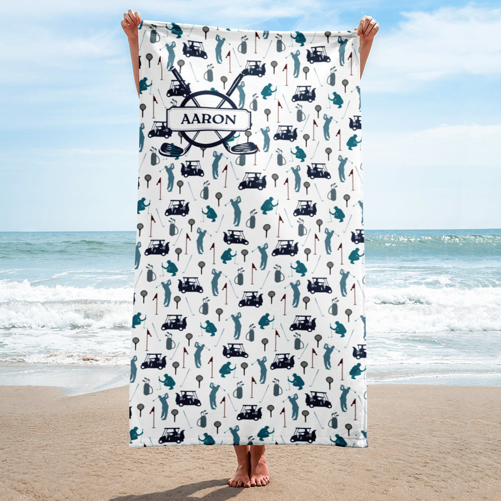Personalized Golf Beach Towel