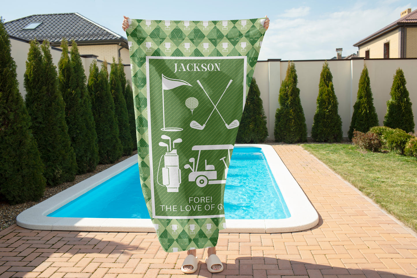 Custom Golf Beach Towel