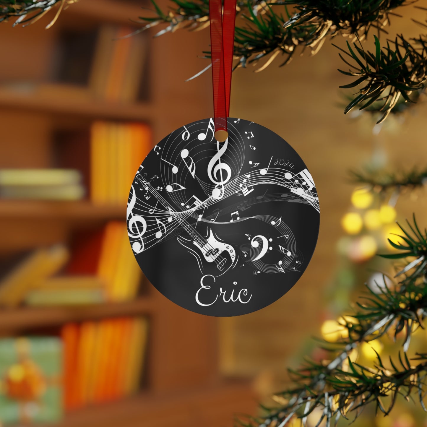 Personalized Guitar Ornament Gift For Musician