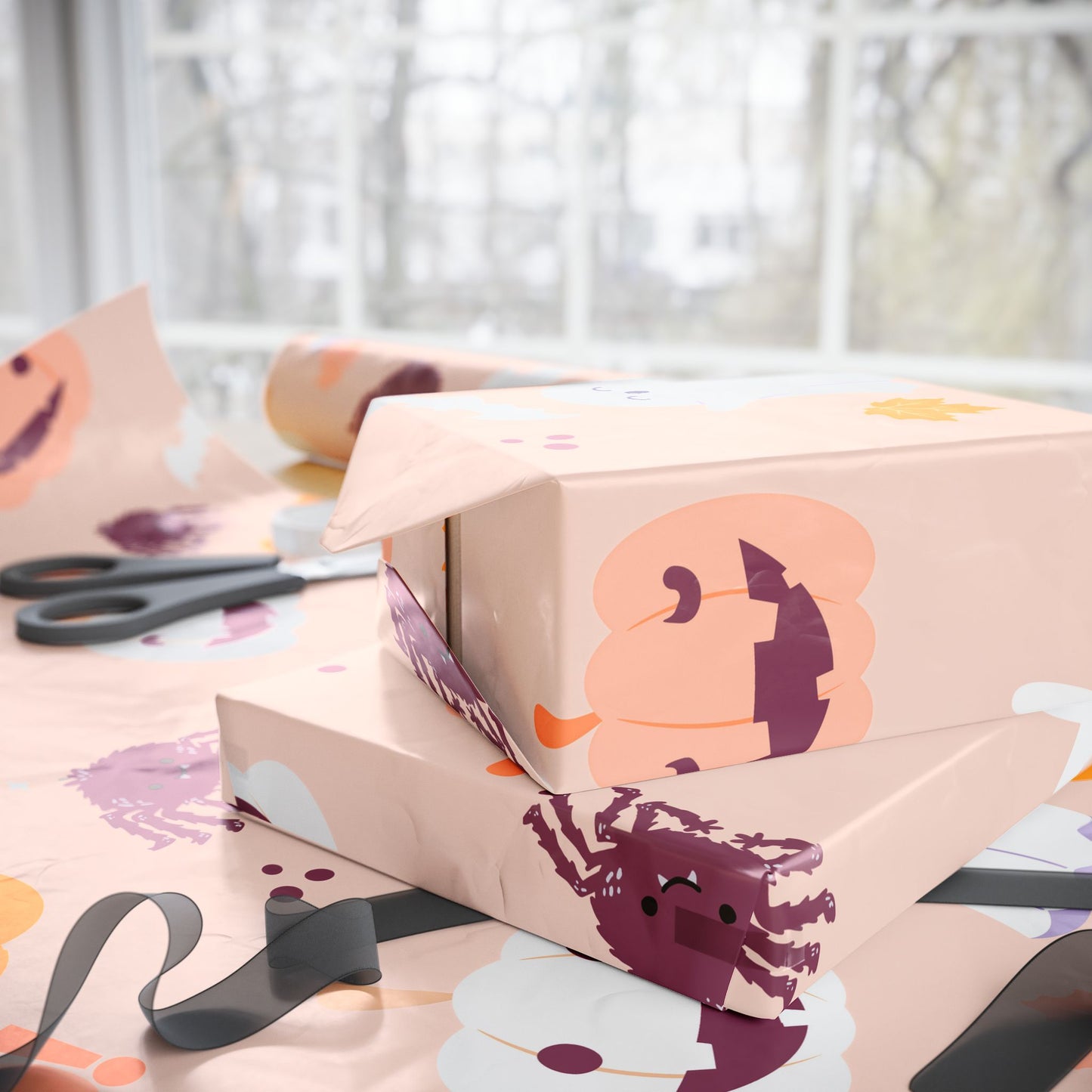 Cute Halloween Gift Wrapping Paper