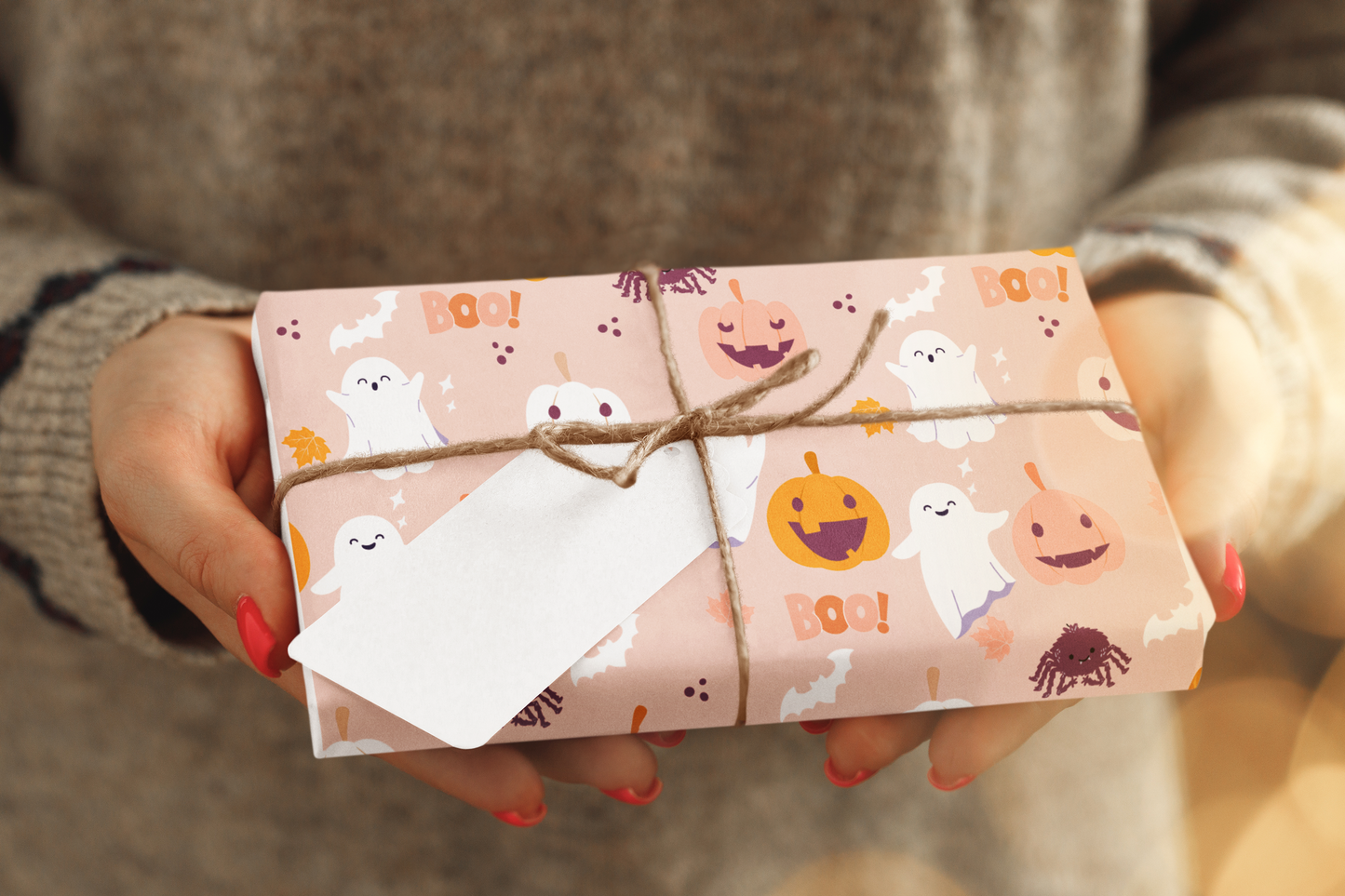 Cute Halloween Gift Wrapping Paper