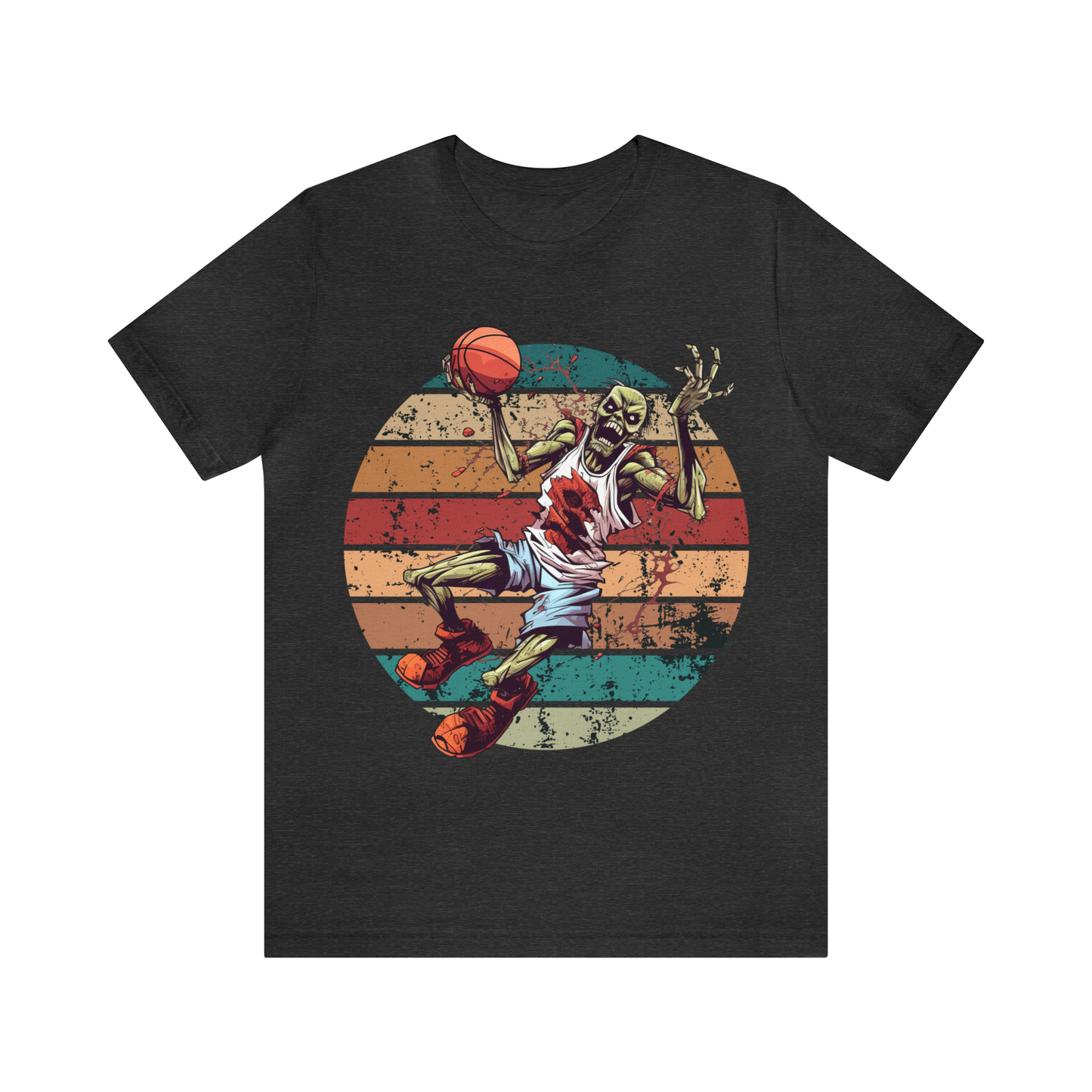 Zombie Basketball Halloween Shirt For Men