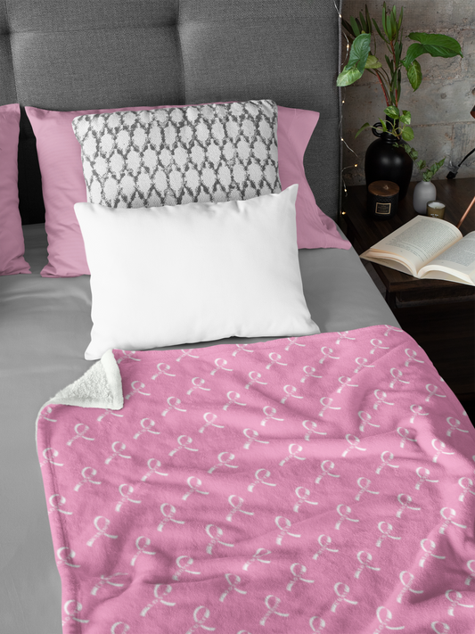 Breast Cancer Blanket, Breast Cancer Awareness Sofa Throw Blanket Breast Cancer Survivor Gift Breast Cancer Pink Ribbon Blanket