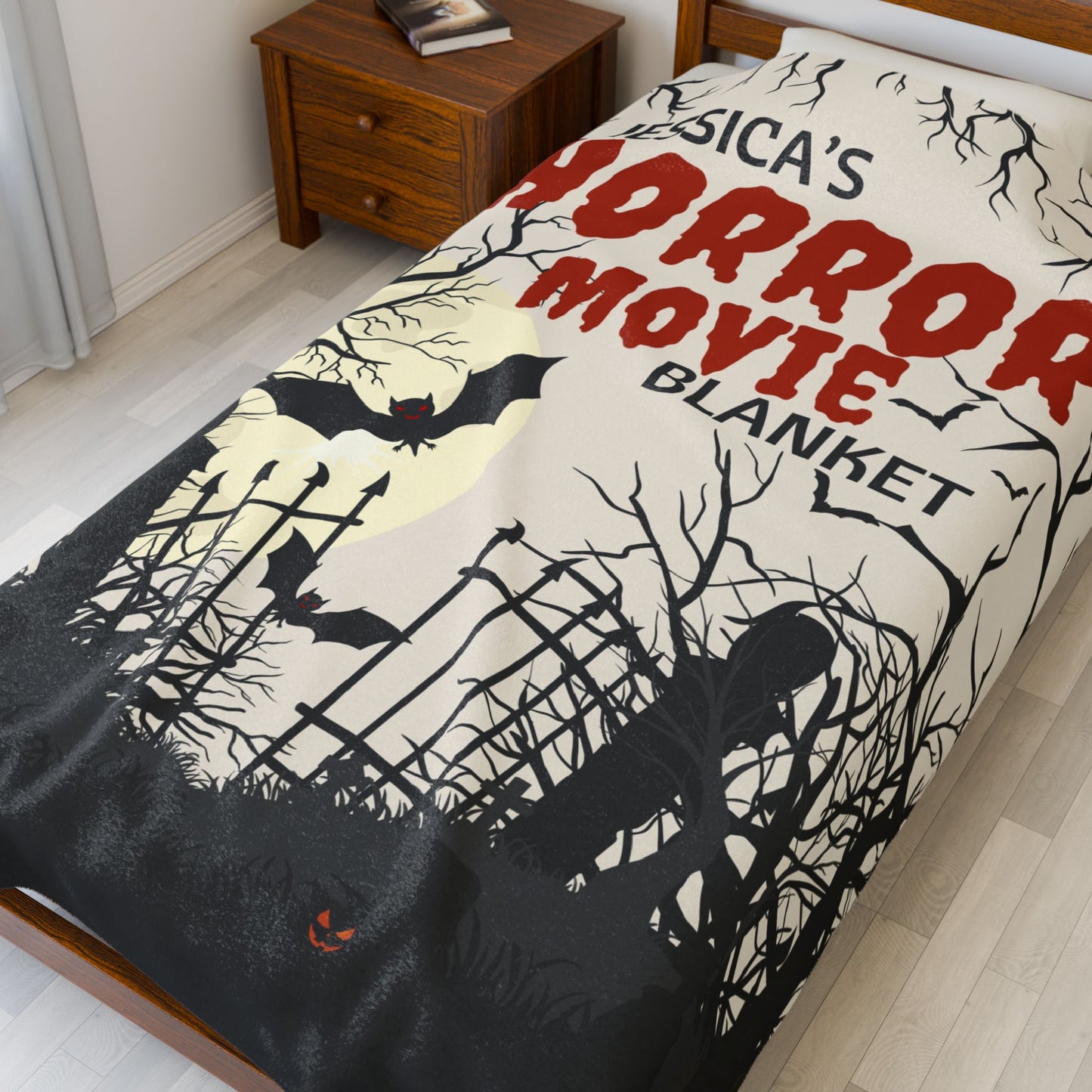 Personalized Horror Movie Blanket