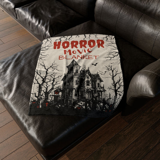 Haunted House Horror Movie Blanket