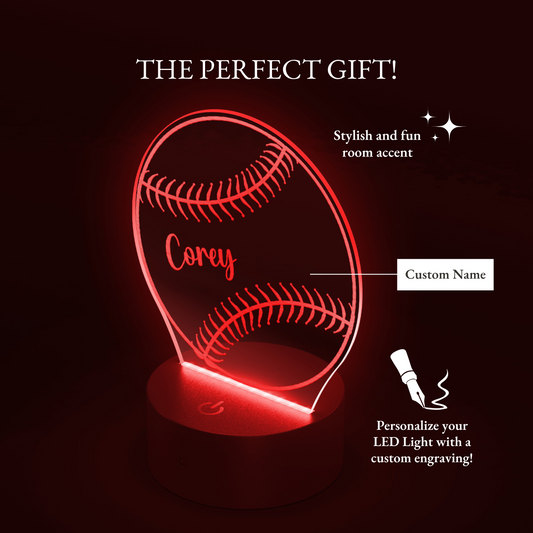 Custom Baseball LED Light