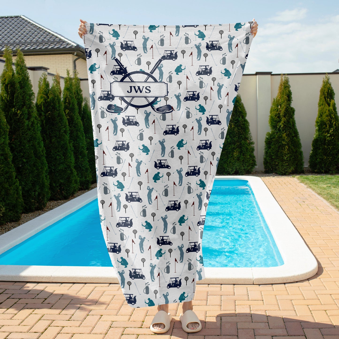 Personalized Golf Beach Towel