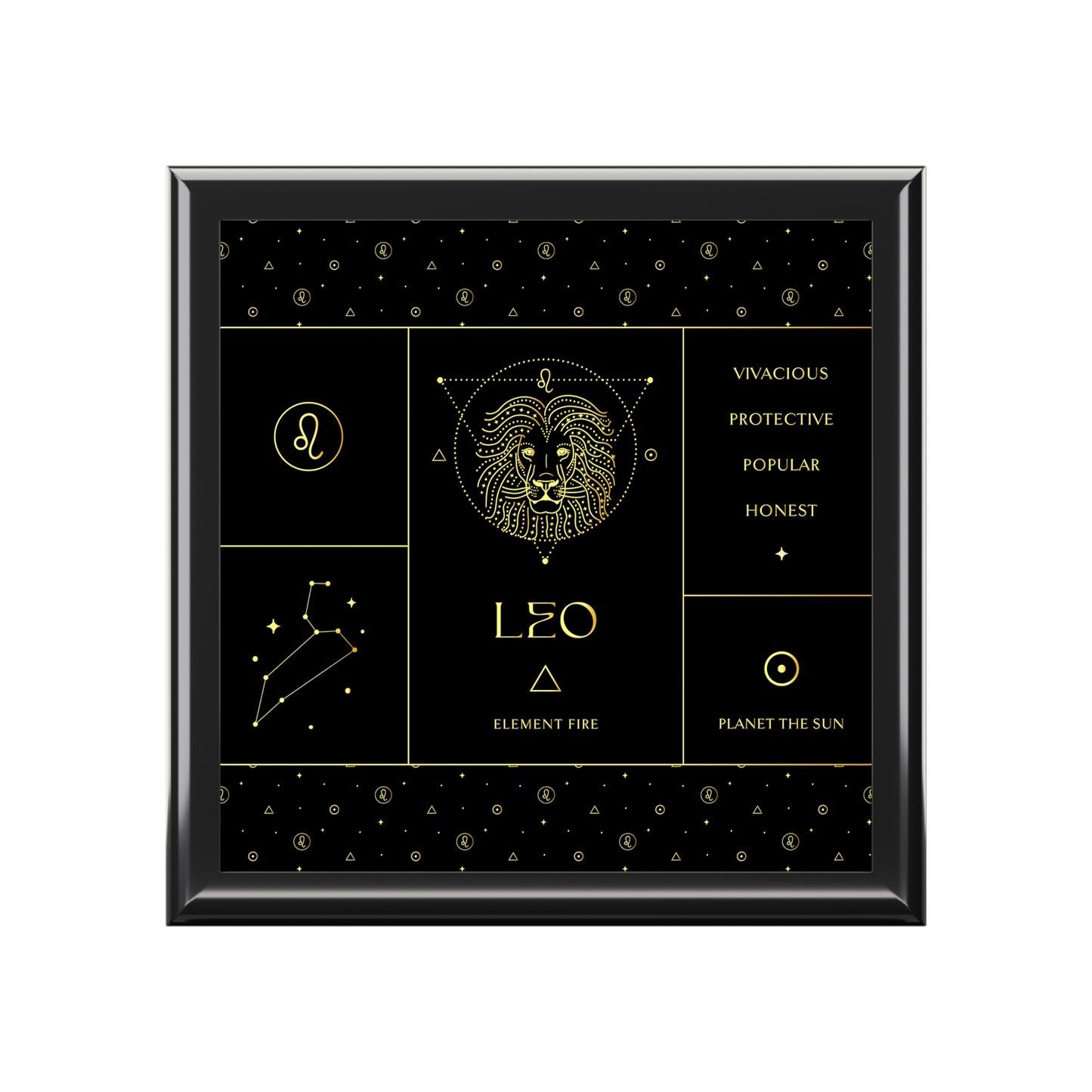 Leo Jewelry Organizer Keepsake Box