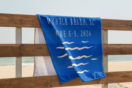 Personalized Beach Towel Family Vacation Gift Family Reunion Keepsake