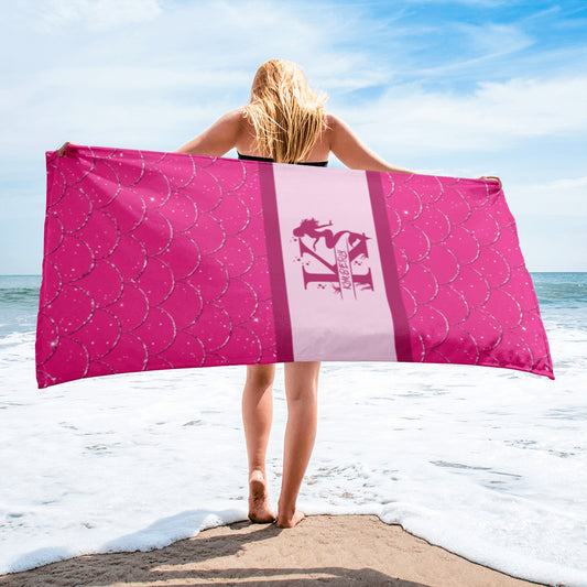 Mermaid Beach Towel Mermaid Core Monogram Beach Towel