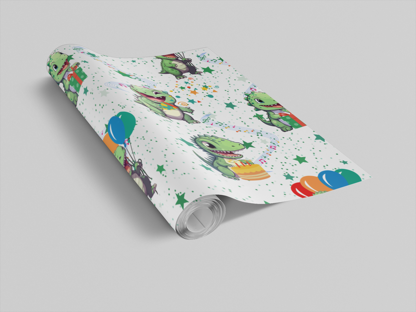 Dinosaur Wrapping Paper Birthday Wrapping Paper Roll Cute Gift Wrap For Kids Birthday 6 Foot Roll Gift Wrapping For Dinosaur Lover Gift