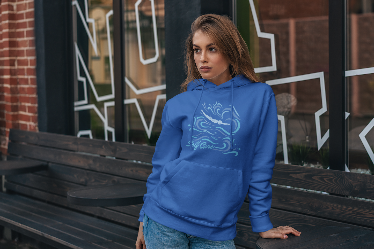 Swimmer Hooded Sweatshirt