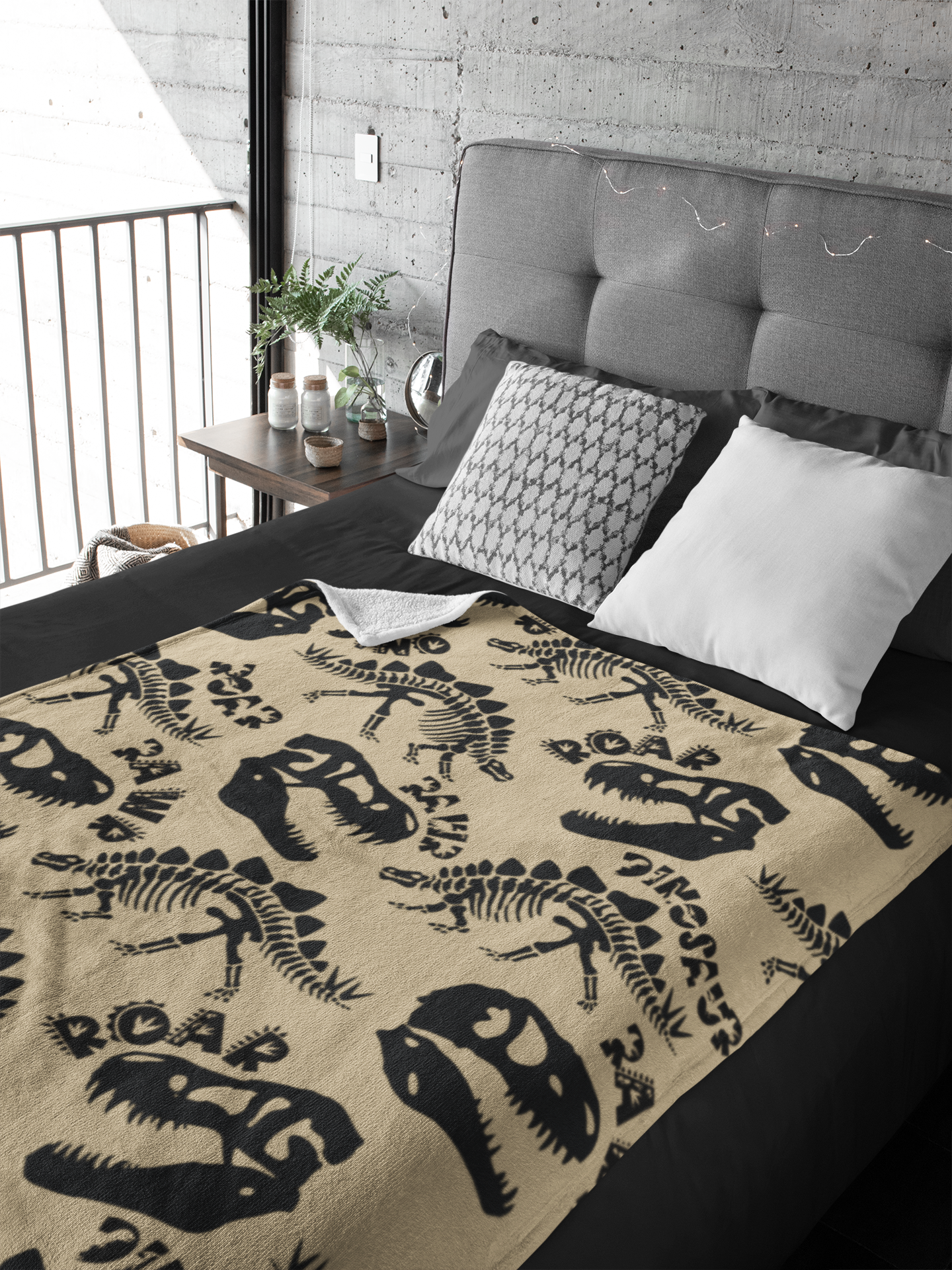Dinosaur Blanket Minky Throw Blanket Dinosaur Gift Cozy Sofa Throw Blanket