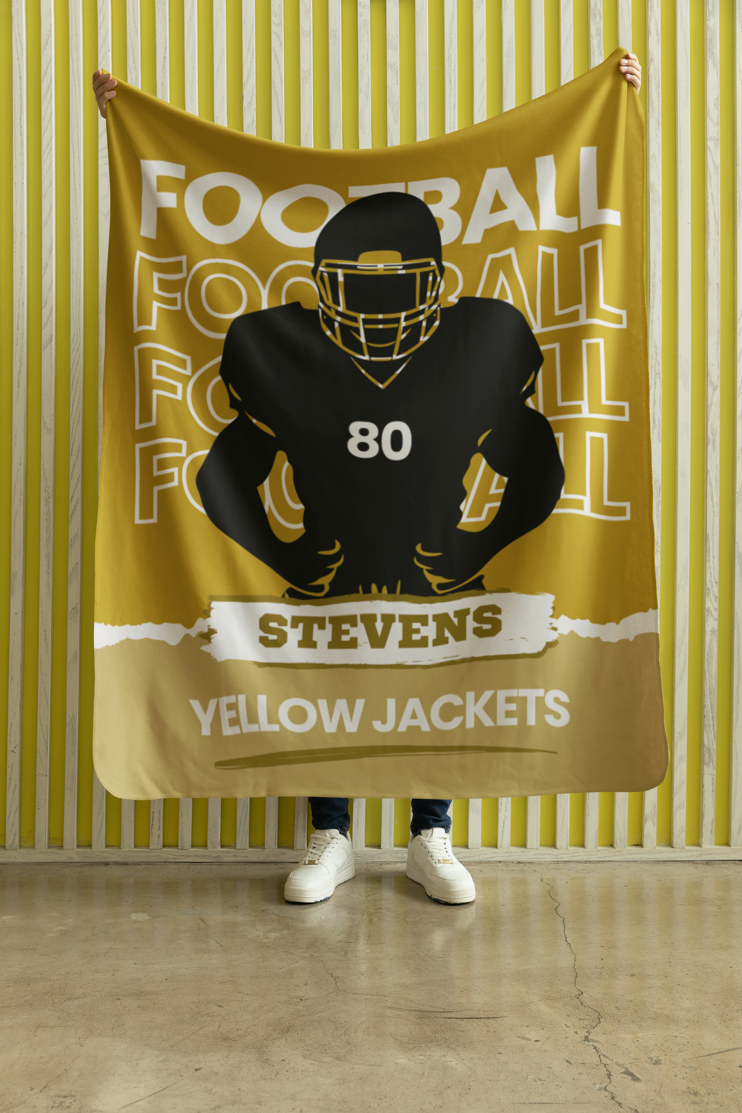 Custom Football Blanket