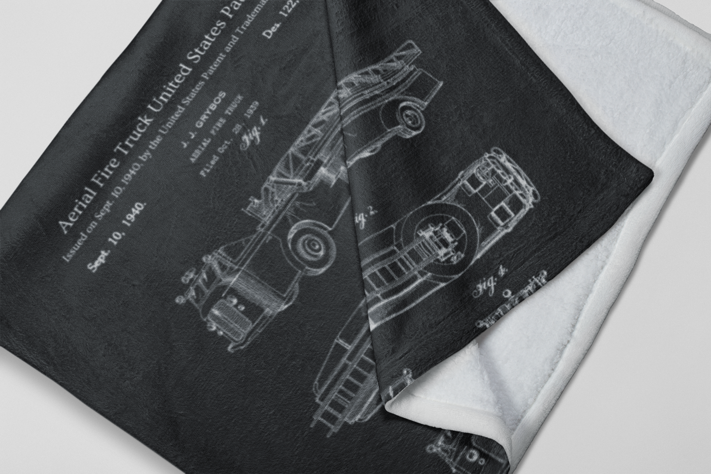 Aerial Fire Truck United States Patent Blanket