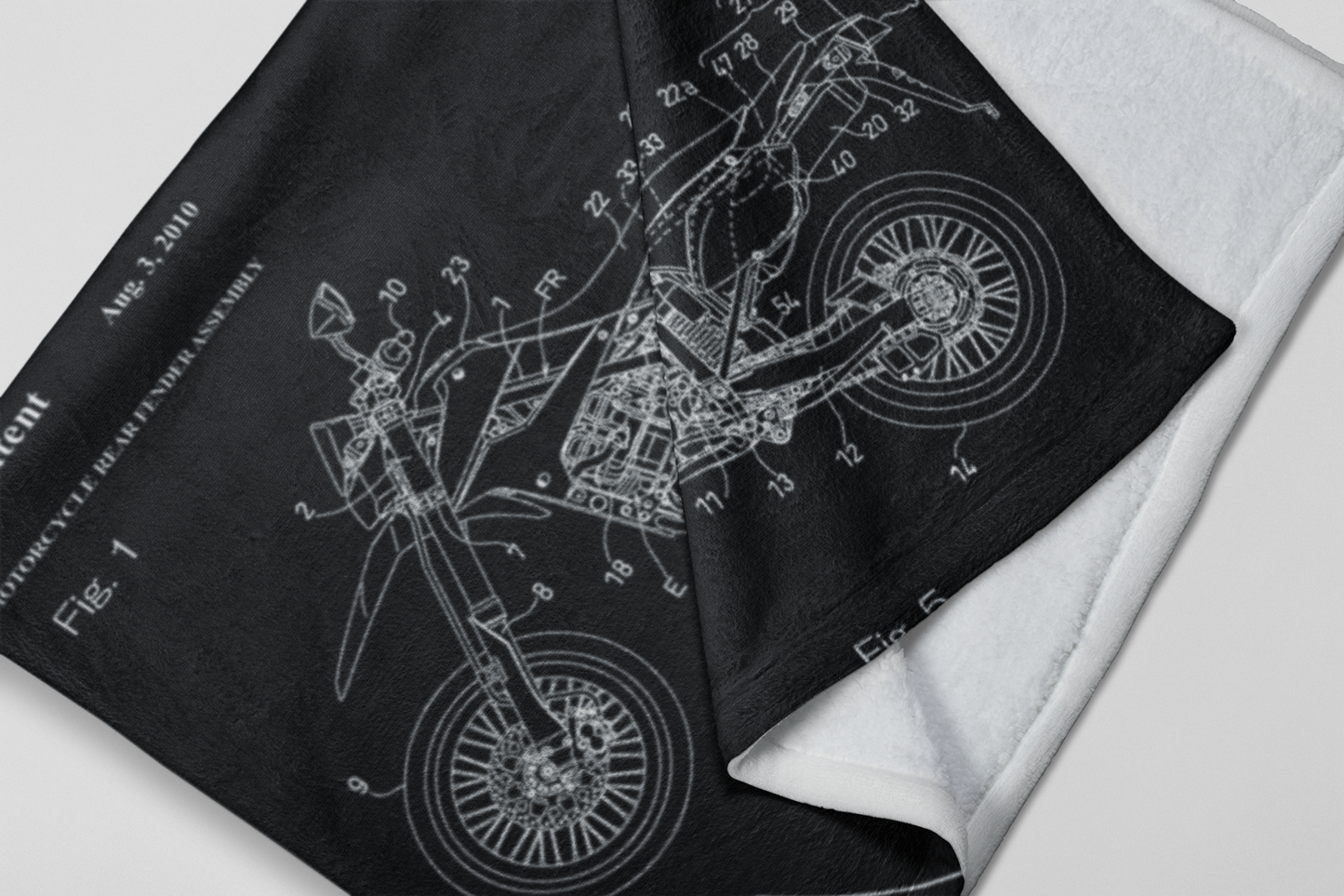 Dirtbike Rear Fender Assembly Patent Blanket