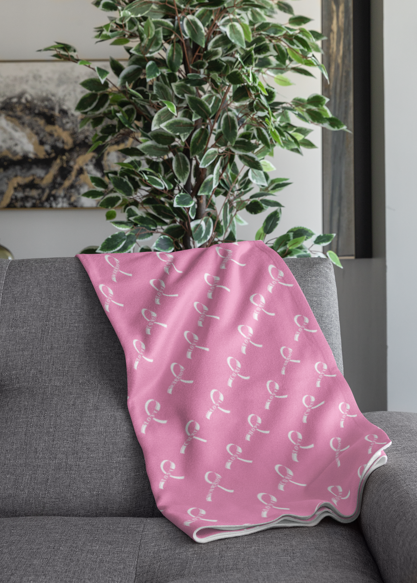 Breast Cancer Blanket, Breast Cancer Awareness Sofa Throw Blanket Breast Cancer Survivor Gift Breast Cancer Pink Ribbon Blanket