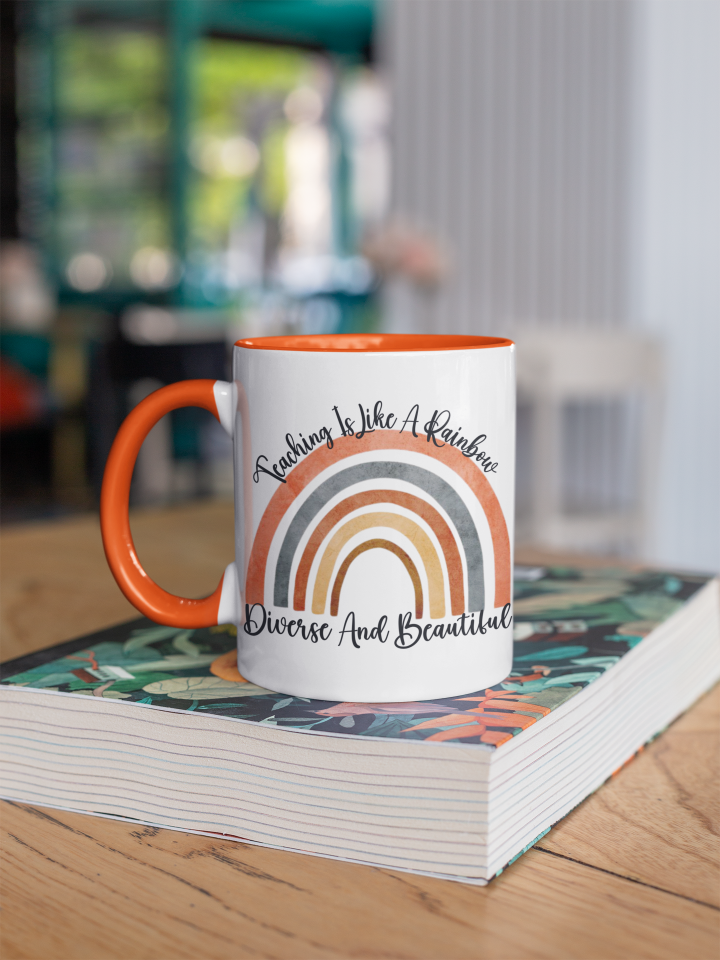 Teacher Rainbow Mug Teaching Coffee Mug Gift For Teacher Appreciation Gifts Teacher Gift Ideas Teaching Thank You Gift School Mug For Her