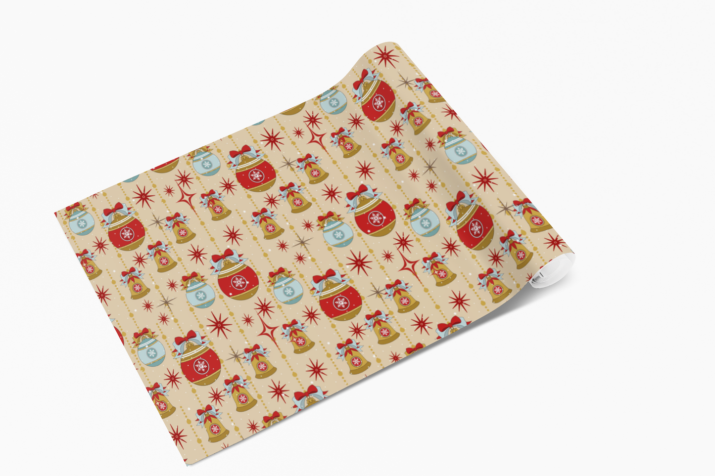 Retro Christmas 70s Wrapping Paper
