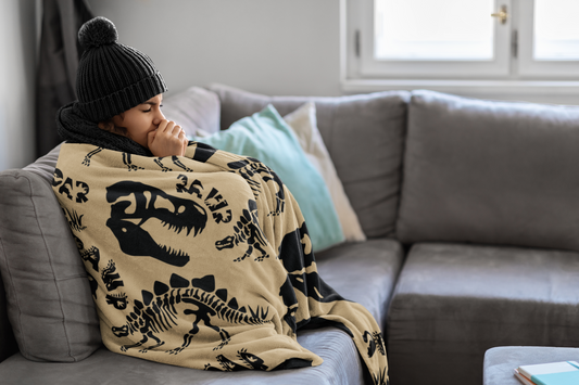 Dinosaur Blanket Minky Throw Blanket Dinosaur Gift Cozy Sofa Throw Blanket