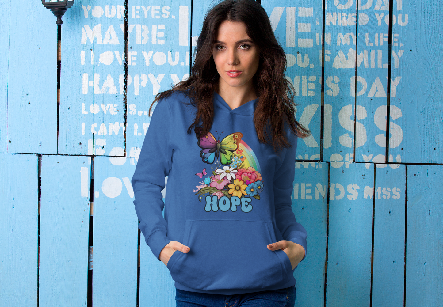 Retro Butterfly Sweatshirt Gift For Her Butterfly Hoodie Gift For Daughter Colorful Butterfly Hope Women Rainbow Sweatshirt Gift For Friend