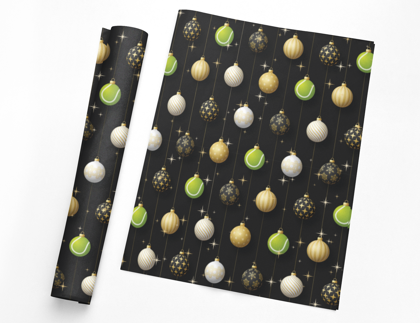 Tennis Christmas Wrapping Paper