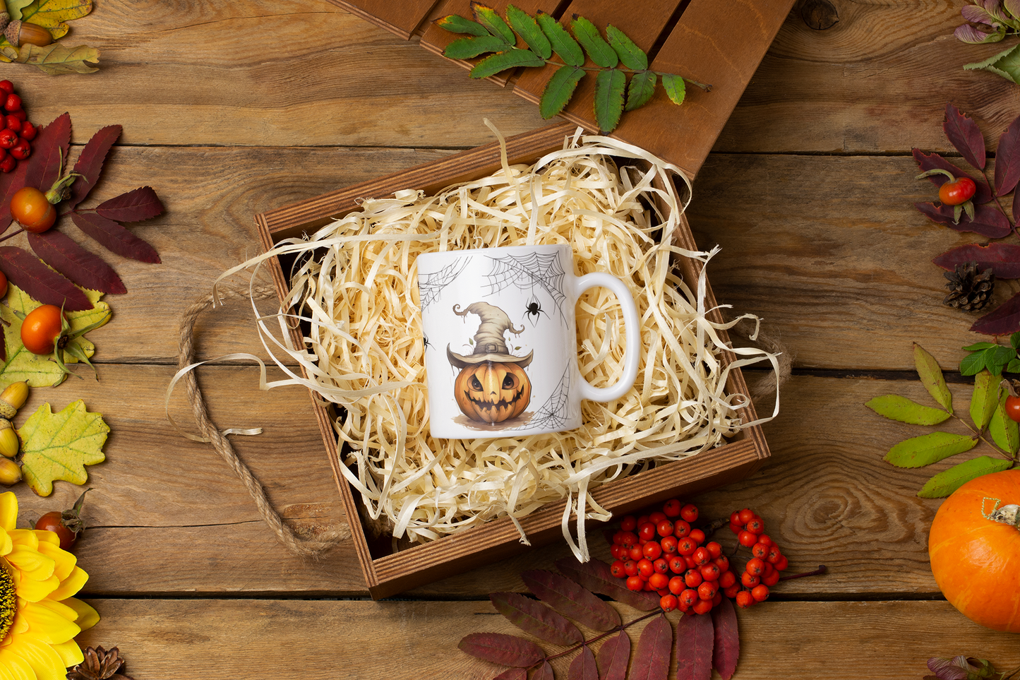 Spooky Jack O Lantern Haunted Halloween Mug