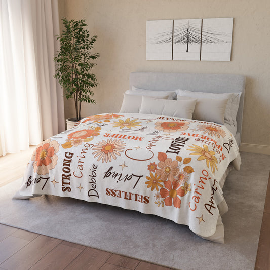 Personalized Mom Blanket Gift For Mother